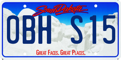 SD license plate 0BHS15