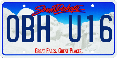 SD license plate 0BHU16