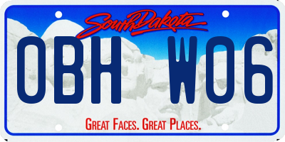 SD license plate 0BHW06