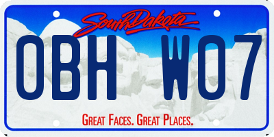 SD license plate 0BHW07