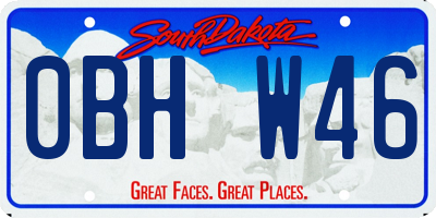 SD license plate 0BHW46