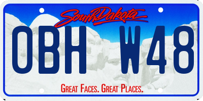 SD license plate 0BHW48