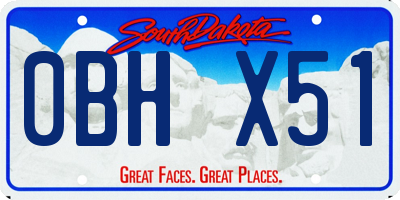 SD license plate 0BHX51