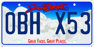 SD license plate 0BHX53