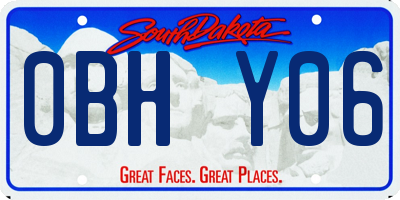SD license plate 0BHY06