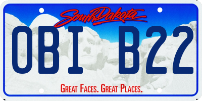 SD license plate 0BIB22