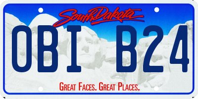 SD license plate 0BIB24