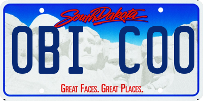 SD license plate 0BIC00
