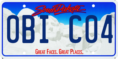 SD license plate 0BIC04