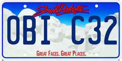 SD license plate 0BIC32