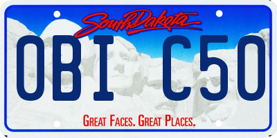 SD license plate 0BIC50