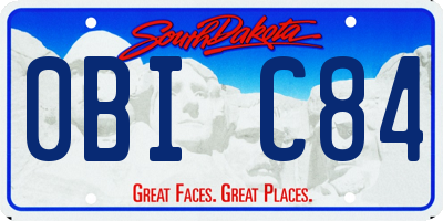 SD license plate 0BIC84