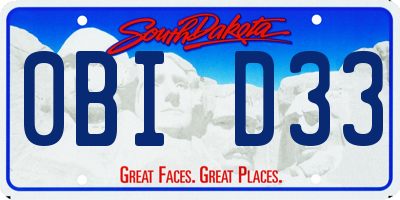 SD license plate 0BID33