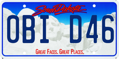 SD license plate 0BID46
