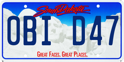 SD license plate 0BID47