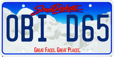 SD license plate 0BID65