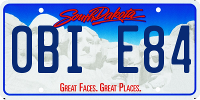SD license plate 0BIE84