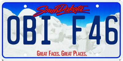 SD license plate 0BIF46