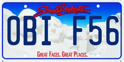 SD license plate 0BIF56