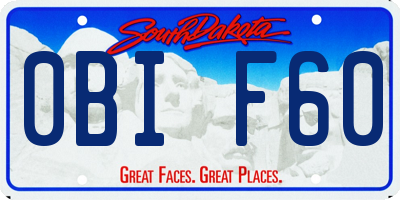SD license plate 0BIF60