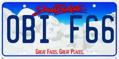 SD license plate 0BIF66