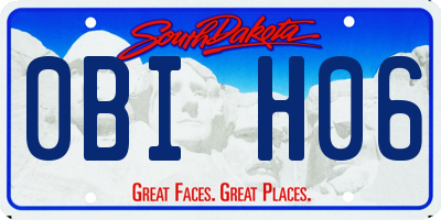 SD license plate 0BIH06