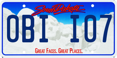 SD license plate 0BII07