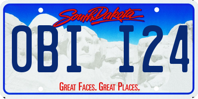 SD license plate 0BII24