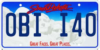SD license plate 0BII40