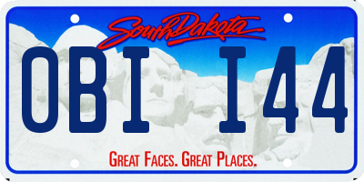 SD license plate 0BII44