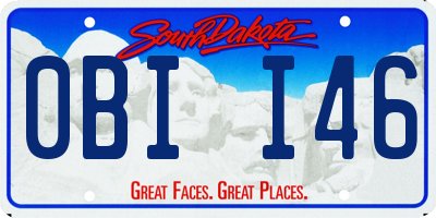 SD license plate 0BII46