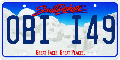 SD license plate 0BII49