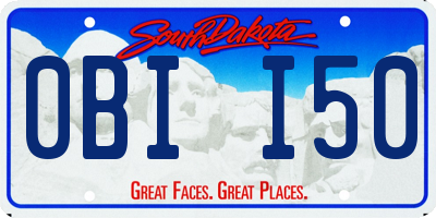 SD license plate 0BII50