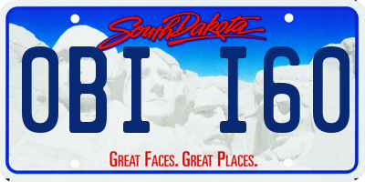 SD license plate 0BII60