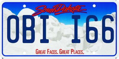 SD license plate 0BII66