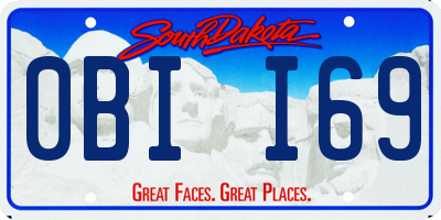 SD license plate 0BII69