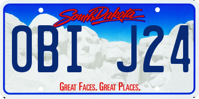 SD license plate 0BIJ24