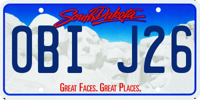 SD license plate 0BIJ26