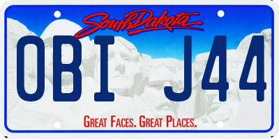 SD license plate 0BIJ44