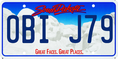 SD license plate 0BIJ79