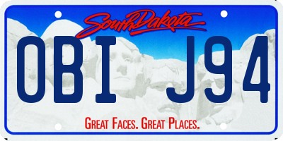 SD license plate 0BIJ94