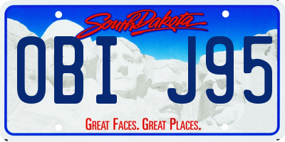 SD license plate 0BIJ95