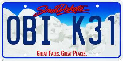 SD license plate 0BIK31