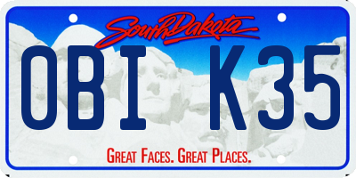 SD license plate 0BIK35