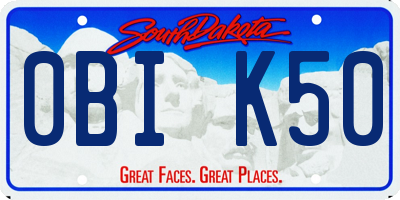 SD license plate 0BIK50