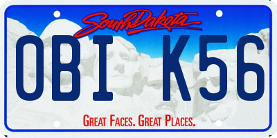 SD license plate 0BIK56
