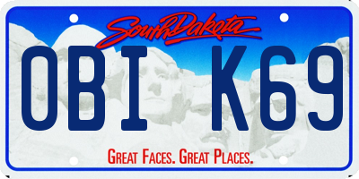 SD license plate 0BIK69