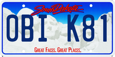 SD license plate 0BIK81