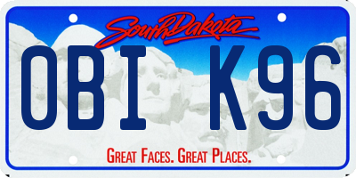 SD license plate 0BIK96