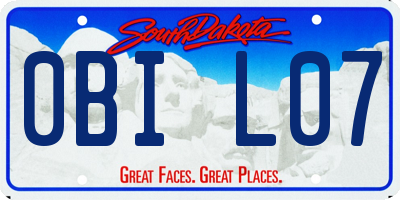 SD license plate 0BIL07